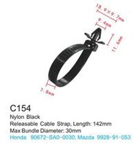 Клипса для крепления внутренней обшивки а/м Хонда пластиковая, 100 шт Forsage C0154(Honda)