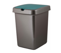 Контейнер для мусора Step 25 л зеленый бархат Пластик Репаблик SC424211096
