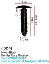 Клипса для крепления внутренней обшивки а/м Фиат/ Фольксваген/ Форд пластиковая, 100 шт Forsage C0829(Fiat/VW/Ford)