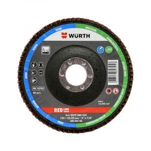 Лепестковый шлифкруг d 125 P80, нерж. сталь Red line WÜRTH 0579580328