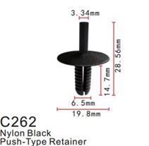 Клипса для крепления внутренней обшивки а/м БМВ пластиковая 100 шт Forsage C0262(BMW)
