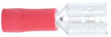 Разъем гнездовой изолированный 6,3х0,8 мм, 0,5 - 1,5 кв. мм, красный WUMAX 15589051