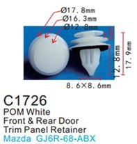 Клипса для крепления внутренней обшивки а/м Мазда пластиковая, 100 шт Forsage C1726(Mazda)
