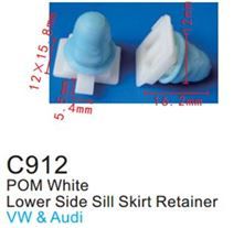 Клипса для крепления внутренней обшивки а/м Фольксваген пластиковая, 100 шт Forsage C0912(VW)