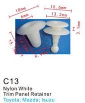 Клипса для крепления внутренней обшивки а/м Мазда пластиковая, 100 шт Forsage C0013(Mazda)