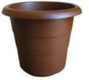 Горшок пластмассовый Примула №2, d=305 h=310, 19,5 л, шоколад Гарденпласт 00048