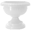 Вазон на ножке большой D 395 мм мраморный Пластик Репаблик ING1451МР