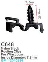 Клипса для крепления внутренней обшивки а/м GM пластиковая, 100 шт Forsage C0648(GM)