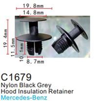 Клипса для крепления внутренней обшивки а/м Мерседес пластиковая, 100 шт Forsage C1679(Mersedes)
