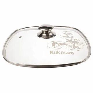 Крышка стекл квадр 28×28см нерж/руч с деколью KUKMARA EUR-ASIA COOKWARE CO., LTD с28-2т112