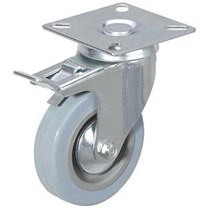 Колесо аппаратное поворотное SCgb 55 125 мм с тормозом (F) TOR 1003244