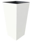 Кашпо для цветов со вставкой "ЖАСМИН" №2, h 360 мм, d 180 мм, h вставки 175 мм, белый Гарденпласт 00179