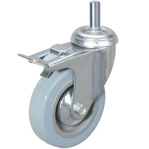 Колесо аппаратное поворотное SCtgb 55 120 мм с болтом и тормозом (F) TOR 1030710