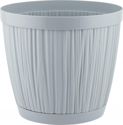 Горшок для цветов InGreen BARCELONA 6,5л, D240мм утренний туман Пластик Репаблик IG623110025
