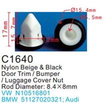 Клипса для крепления внутренней обшивки а/м БМВ пластиковая, 100 шт Forsage C1640(BMW)