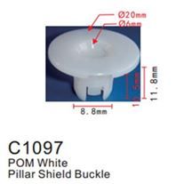 Клипса для крепления внутренней обшивки а/м GM пластиковая, 100 шт Forsage C1097(GM)