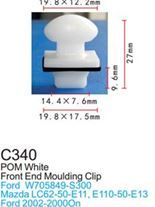 Клипса для крепления внутренней обшивки а/м Форд пластиковая, 100 шт Forsage C0340(Ford)