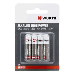 Элемент питания ААА/LR03-1.5 V, алкалиновые WÜRTH 08270012
