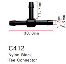 Клипса для крепления внутренней обшивки а/м универсальная пластиковая, 100 шт Forsage C0412(universal)