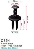 Клипса для крепления внутренней обшивки а/м универсальная, пласт., 100 шт Forsage C0854(universal)