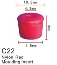 Клипса для крепления внутренней обшивки а/м Мерседес пластиковая, 100 шт Forsage C0022(Mersedes)