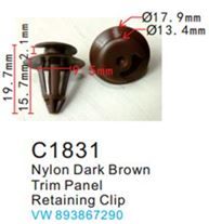 Клипса для крепления внутренней обшивки а/м Фольксваген пластиковая, 100 шт Forsage C1831(VW)
