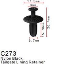 Клипса для крепления внутренней обшивки а/м Хонда пластиковая, 100 шт Forsage C0273(Honda)