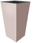 Кашпо для цветов со вставкой "ЖАСМИН" №2, h 360 мм, d 180 мм, h вставки 175 мм, капучино Гарденпласт 00184