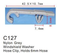 Клипса для крепления внутренней обшивки а/м Хонда пластиковая, 100 шт Forsage C0127(Honda)