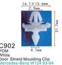Клипса для крепления внутренней обшивки а/м Мерседес пластиковая, 100 шт Forsage C0902(Mersedes)