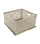 Лоток 310×310×150мм серо-бежевый с крышкой 12л Полимербыт 4346519