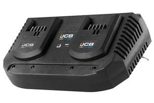 Зарядное устройство для аккумуляторных батарей двойное 18V, 2*3.5AH JCB JCB-18VDC-E
