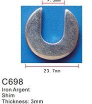 Клипса для крепления внутренней обшивки а/м универсальная пластиковая, 100 шт Forsage C0698(universal)