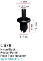 Клипса для крепления внутренней обшивки а/м Вольво пластиковая 100 шт Forsage F-C678(Volvo)