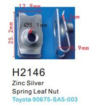 Клипса для крепления внутренней обшивки а/м Тойота металлическая 100 шт Forsage F-H2146(Toyota)