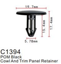 Клипса для крепления внутренней обшивки а/м Хонда пластиковая, 100 шт Forsage C1394(Honda)