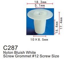 Клипса для крепления внутренней обшивки а/м Тойота пластиковая, 100 шт Forsage C0287(Toyota)