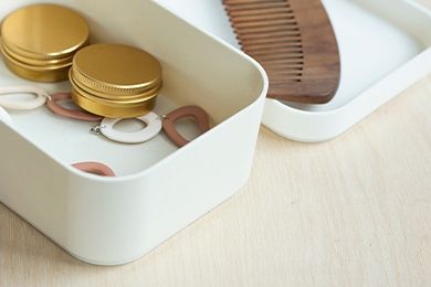 Органайзер для косметики с крышкой Zoy (слоновая кость) BEROSSI АС 91333000