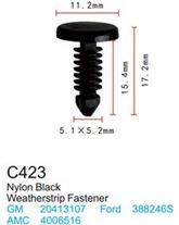 Клипса для крепления внутренней обшивки а/м GM пластиковая, 100 шт Forsage C0423White(GM)