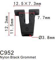 Клипса для крепления внутренней обшивки а/м Мерседес пластиковая, 100 шт Forsage C0952(Mersedes)