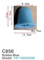 Клипса для крепления внутренней обшивки а/м Фольксваген пластиковая, 100 шт Forsage C0856(VW)