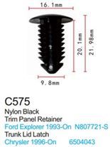 Клипса для крепления внутренней обшивки а/м Крайслер/ Линкольн/ Ленд Ровер пластиковая, 100 шт Forsage C0575(Chrysler/Lincoln/Land Rover)