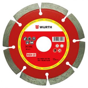 Алмазный круг по бетону RED LINE, D350, посад. 25.4 WÜRTH 0668152352