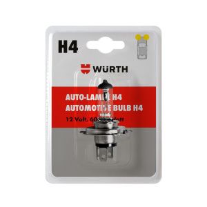 Автолампа тип H4 12V 60/55W, P43T в блистере WÜRTH 07209101