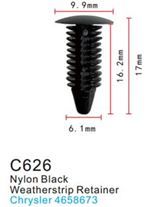 Клипса для крепления внутренней обшивки а/м Крайслер, пласт., 100 шт Forsage C0626(Chrysler)