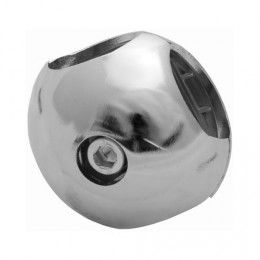 Соединитель 2-х труб d25 (503) шарообразный параллельный, хром AKS 14262