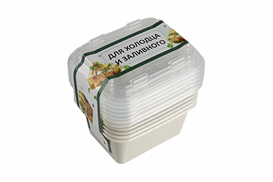 Набор контейнеров для холодца залвного Семейного уюта 0,35 л шт., платна BEROSSI ИК 54621000