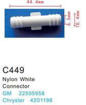 Клипса для крепления внутренней обшивки а/м Крайслер, пласт., 100 шт Forsage C0449(Chrysler)