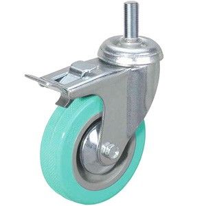 Колесо аппаратное поворотное SCtgb 93 75 мм с болтом и тормозом (N) TOR 1039559
