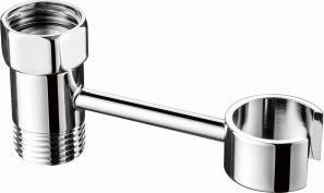 Держатель душевой лейки с креплением на смеситель, латунь, хром Ledeme L39